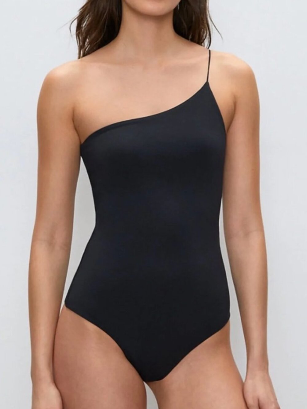 NEW WITH TAGS Aritzia Contour One Shoulder Bodysuit in Black